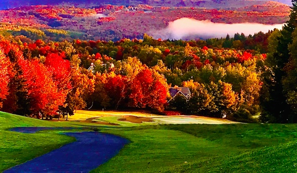Haystack Golf Club in autumn, Wilmington, Vermont
